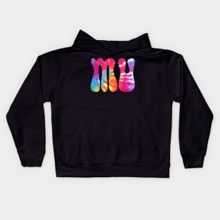 Tie Dye Mu Kids Hoodie